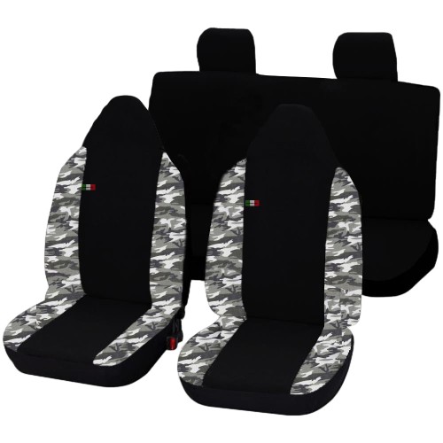 Coprisedili Compatibili Per 107 Bicolore Mimetico Chiaro Coprisedili Compatibili Per 107 Bicolore Mimetico Chiaro